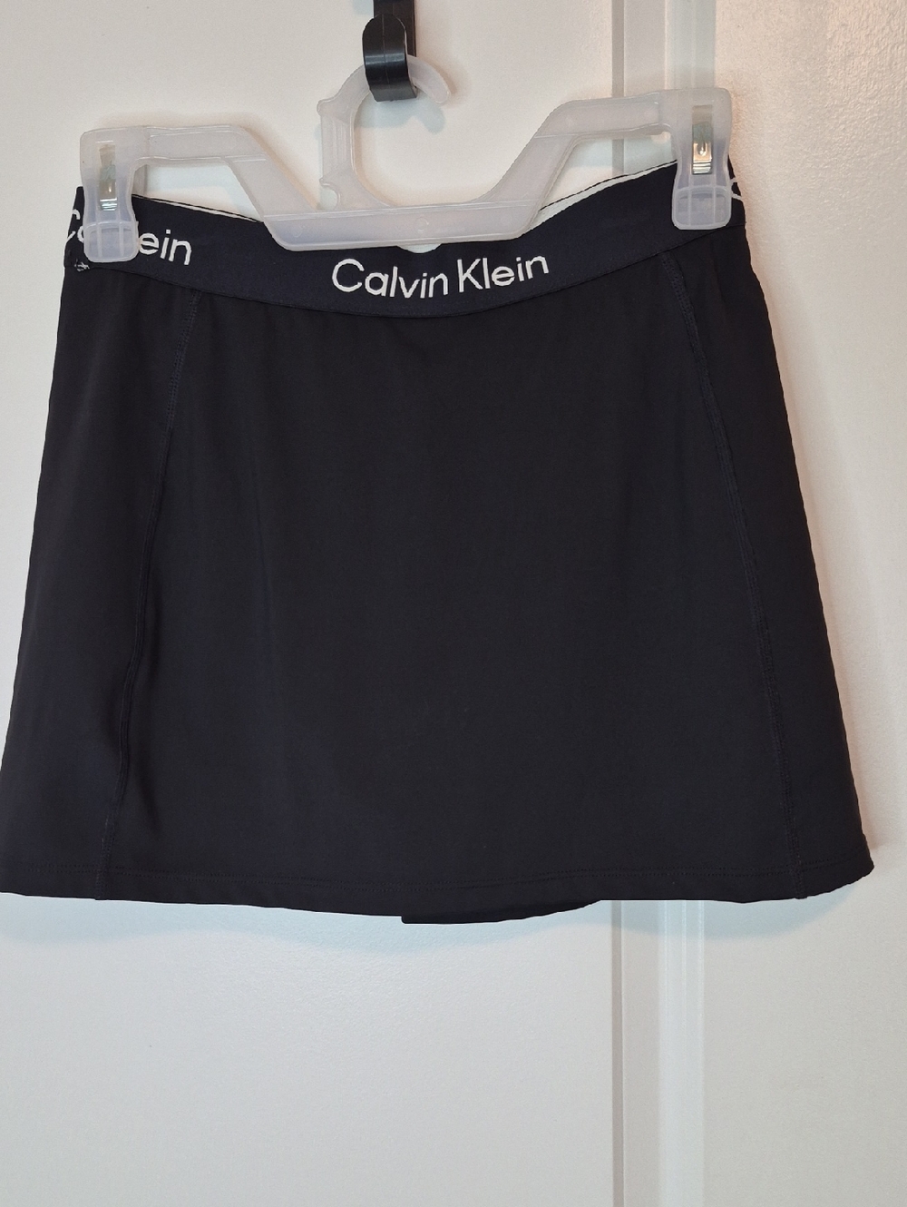 Calvin Klein Black Mini Skirt with Logo Waistband Size XS